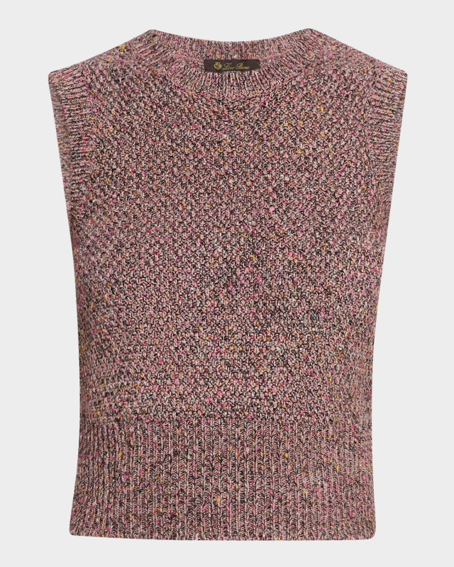 Ispra Sleeveless Tweed-Knit Sweater